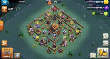 Conta clash of clans CV10 recente baratinha