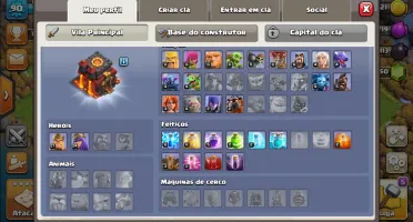 Conta clash of clans CV10 recente baratinha