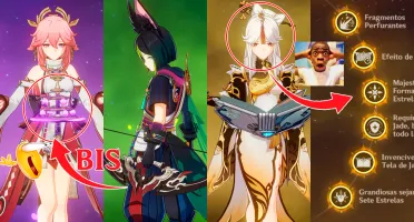 AR34 Yae Miko + BIS, Tighnari e Ningguang C6