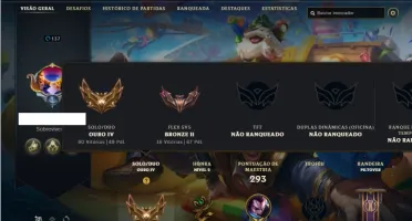 Conta ouro 4 com 71 Champs e 27 Skins + 1 Fragmento
