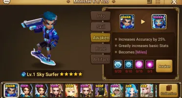 Reroll Summoners War lvl10 com Bayek Light + Miles + Verdehi