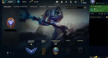 Conta Lol Diamante 4 season 12