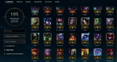 Conta Platina 5, 33 Campeões, 7 Skins