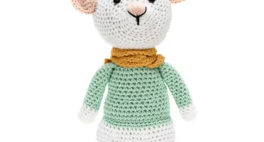Ratinho Aconchegante em Amigurumi