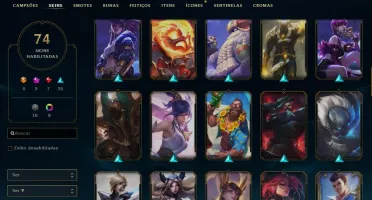 CONTA DIAMANTE COM 2 SKINS PRESTÍGIOS