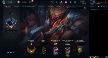 Conta de league of legends top criada em 2013!!!