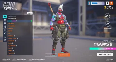 Rare Overwatch 2 Account With 98% of All The Skins
