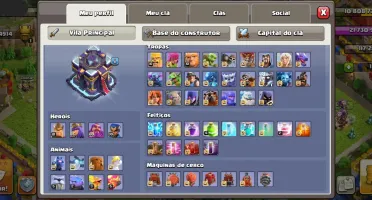 Conta Clash of clãs toda full CV 15