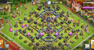 Conta Clash of clãs toda full CV 15
