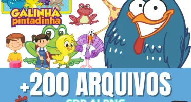 Pack Vetores Galinha Pintadinha Pacote Cdr Ai Png Coreldraw