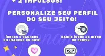 Discord Nitro 1 Mês + 2 Boosters