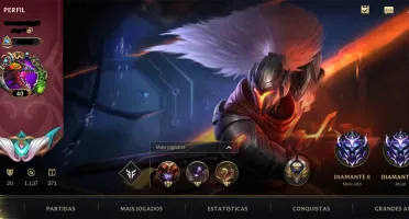 CONTA WILD RIFT 20 SKINS; DIAMANTE TEMPORADA ATUAL; 2 PASSES