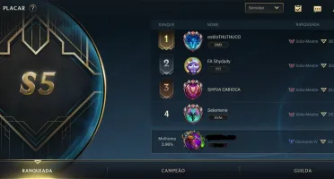 CONTA WILD RIFT 20 SKINS; DIAMANTE TEMPORADA ATUAL; 2 PASSES