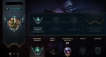 🟢 CONTA SMURF PLATINA 4 🔥 SEASON 10 💎 8K ESSÊNCIAS