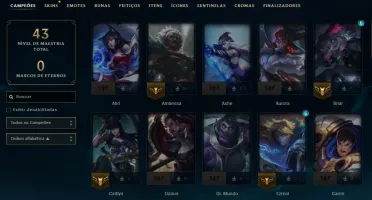 [Entrega Automática] Conta Lol Platina, 35K Ea, 44 Skins