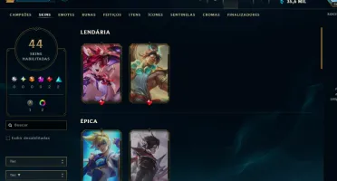 [Entrega Automática] Conta Lol Platina, 35K Ea, 44 Skins