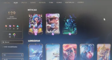 Conta LOL lv 330+ todos personagens 130 skins sem md10