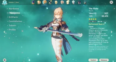 Conta genshin impact com 3x Venti e outros 5*