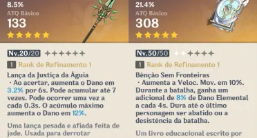 Conta genshin impact com 3x Venti e outros 5*