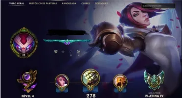 Conta LOL Platina Skins