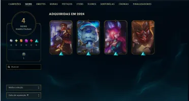 Esmeralda 1 com 40 Champs e 4 Skins