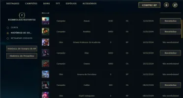 Esmeralda 1 com 40 Champs e 4 Skins