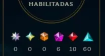 Conta antiga, com quase todos os campeões