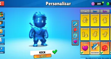 Conta stumble guys com 12 especiais e vários emojes especial