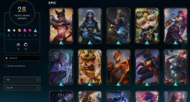 Conta de LOL Silver quase todos os campeoes e jinx exalted