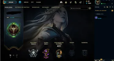 CONTA LOL MAIN TOP ANTIGA!! 137 SKINS OTIMAA E BARATA