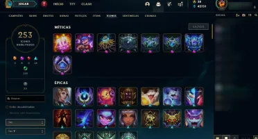 Conta League of Legends Diamante 5 (Borda de Diamante 3)