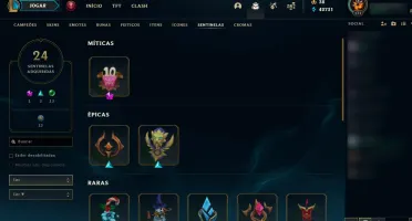 Conta League of Legends Diamante 5 (Borda de Diamante 3)