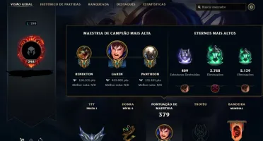 Conta de LoL Nv298 Unranked