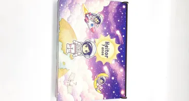 Tabuleiro Astronauta Menina em MDF com Caixa MDF