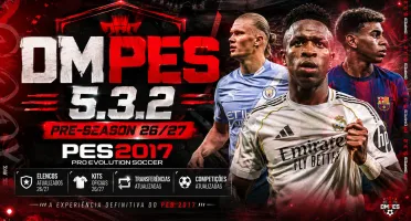 DMPES 5.3.2 – PES 2017 Atualizado 2026 + Jogo Completo