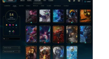Promoção Conta LOL Diamante II 54Skins/81Campeões 12KEssence