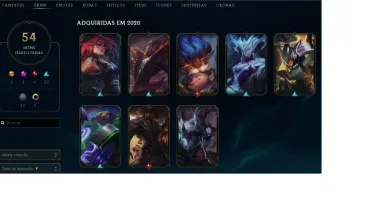 Promoção Conta LOL Diamante II 54Skins/81Campeões 12KEssence