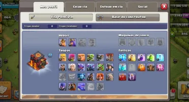 Vendo duas contas de Clash Of Clans CV10 mediano e CV8 Full