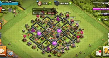 Vendo duas contas de Clash Of Clans CV10 mediano e CV8 Full