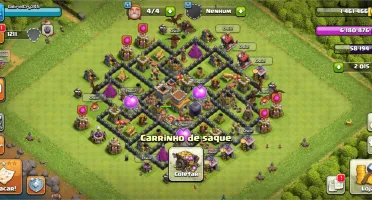 Vendo duas contas de Clash Of Clans CV10 mediano e CV8 Full