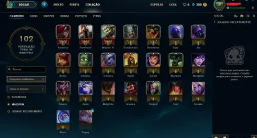 League of Legends conta Platina Ótimo mmr
