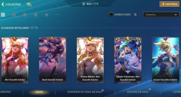 Conta Wild Rift 421 skins