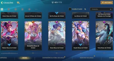 Conta Wild Rift 421 skins