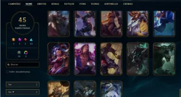 Conta bronze 2 com 87 Champs e 45 Skins