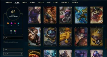 Conta bronze 2 com 87 Champs e 45 Skins