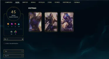 Conta bronze 2 com 87 Champs e 45 Skins