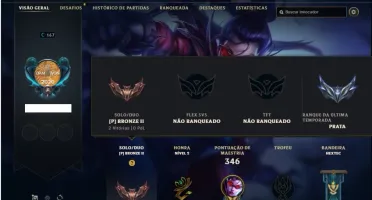 Conta bronze 2 com 87 Champs e 45 Skins