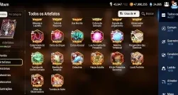 Conta de epic seven com 9 ML + 27 k de gemas + 1000 folhas