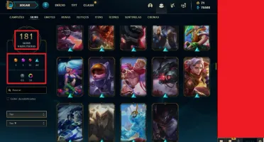 Conta lol + 181 Skins  R$1000,00