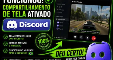 Metodo Para Compartilhar Sua Tela No Discord!